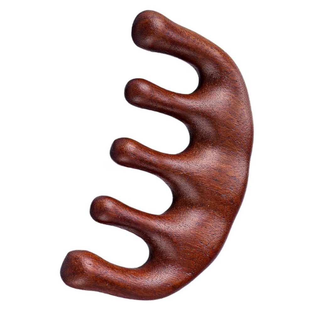 Wooden Massager Tool for Hair growth and Anti-wrinkle NEW PC